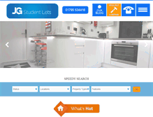 Tablet Screenshot of jgstudentlets.co.uk